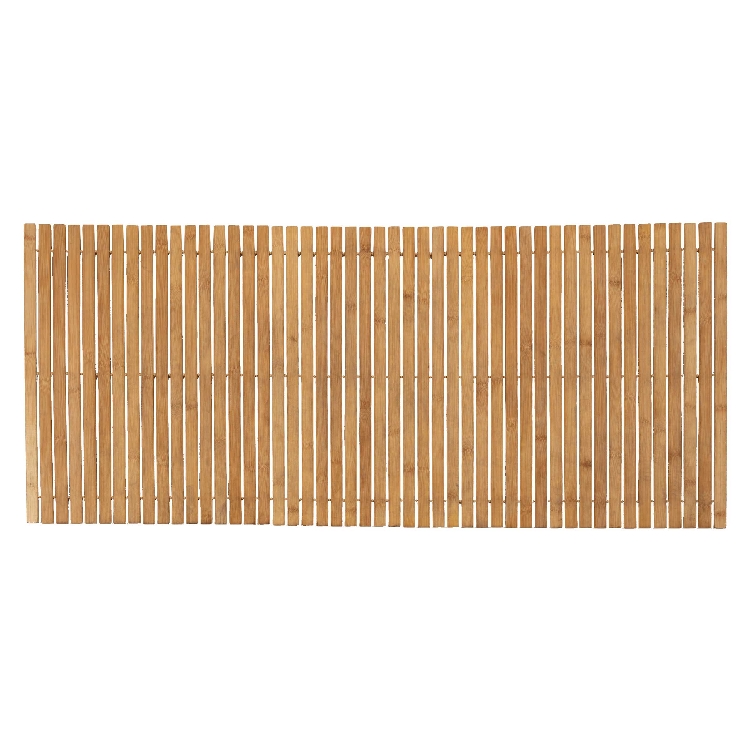 Badmat van latjes oprolbaar bamboe (120 x 50 cm) Leo Beige 1