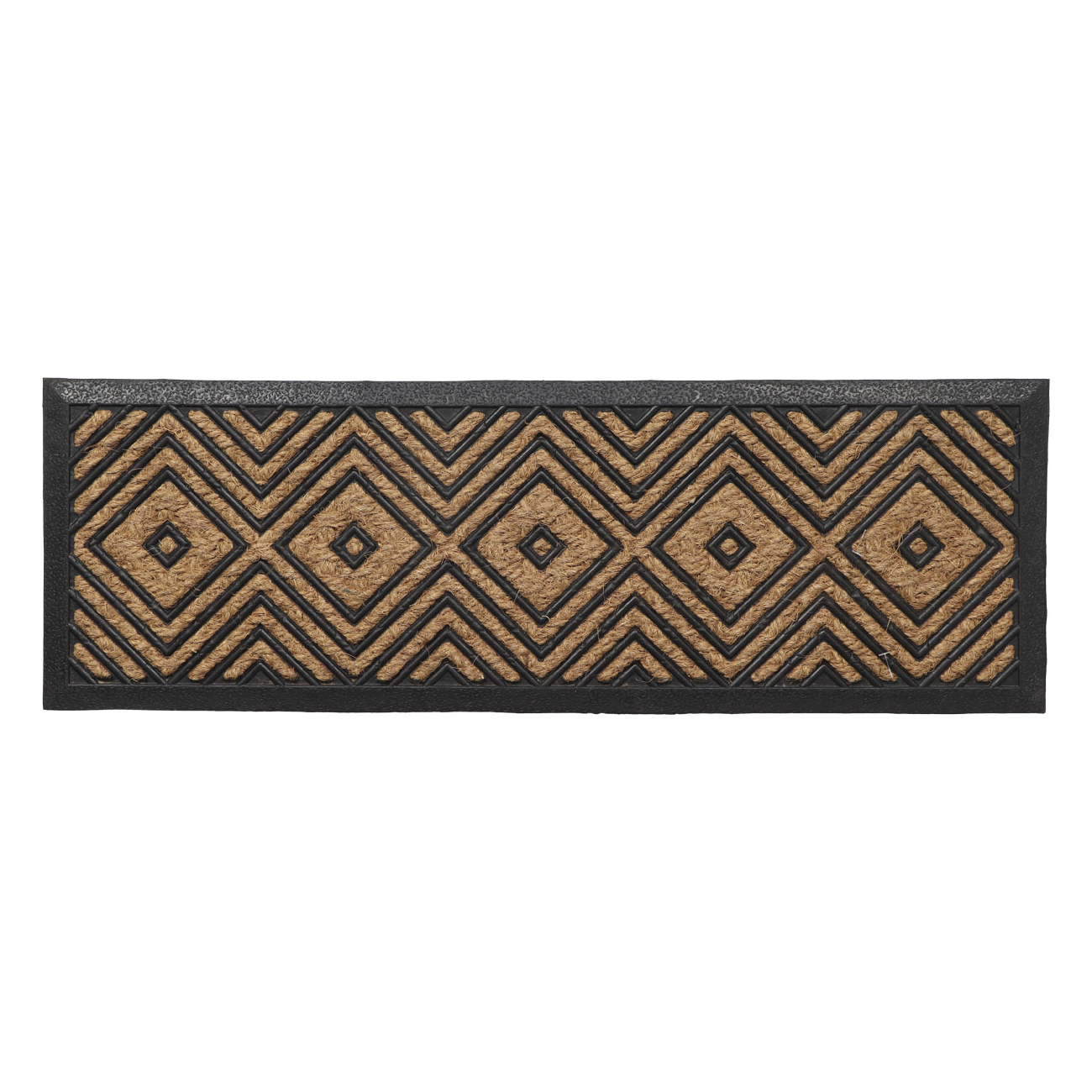 Deurmat Kokos (25 x 75 cm) Losange Beige